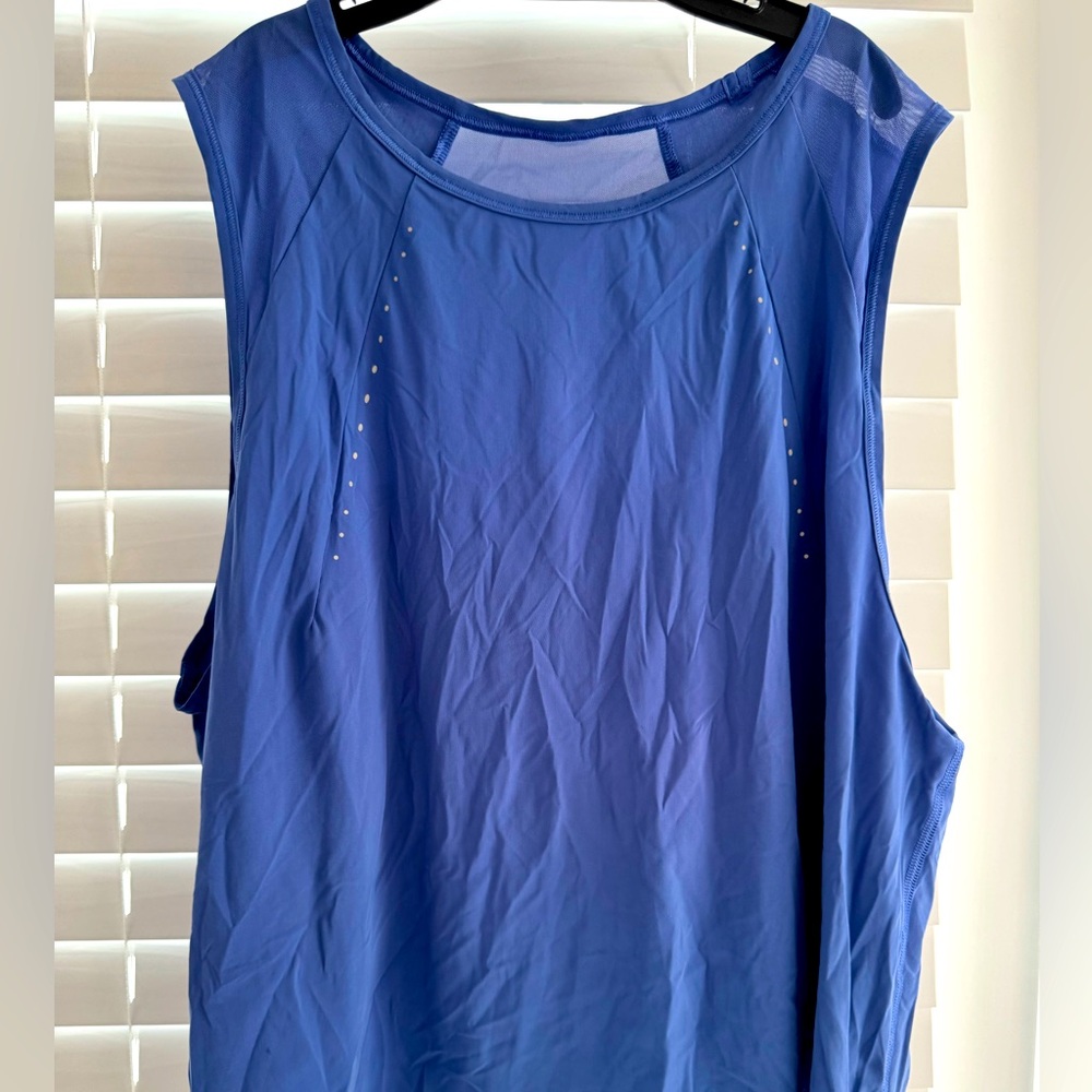 Lululemon sculpt crop tank wild indigo size 12